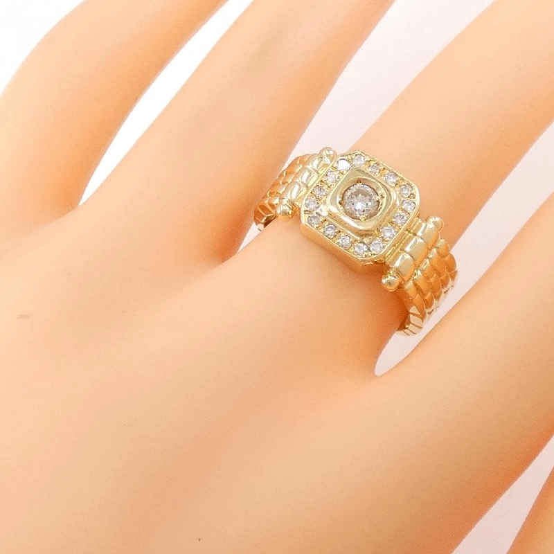 Nhẫn kim cương K18YG 0.35CT 667230