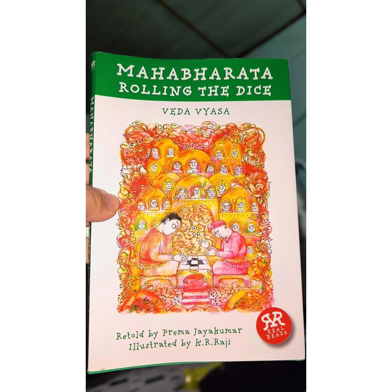 Ngoại văn minh hoạ màu rất đẹp cho bé về câu chuyện Mahabharata ở Ấn Độ (nguyên áo bìa) 496223