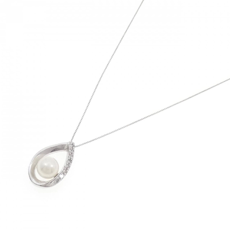 K14WG Ngọc trai Akoya Dây chuyền 5.9mm - Hàng hiệu Chính hãng 856961