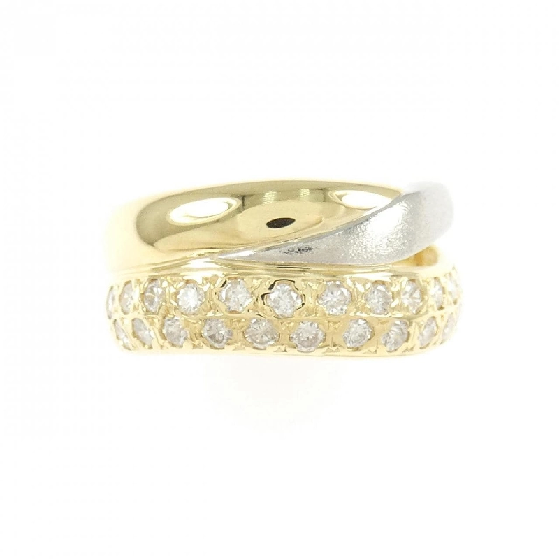 Nhẫn kim cương K18YG/PT850 0.55CT - Hàng hiệu Authentic 850875