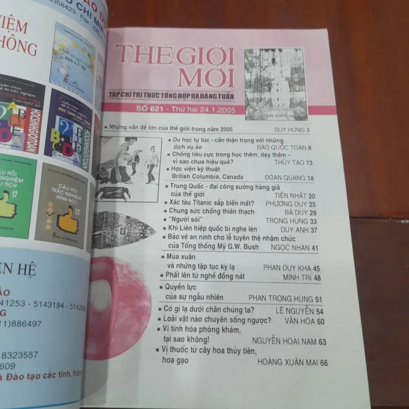 THẾ GIỚI MỚI số 621 ngày 24.1.2005 1031422