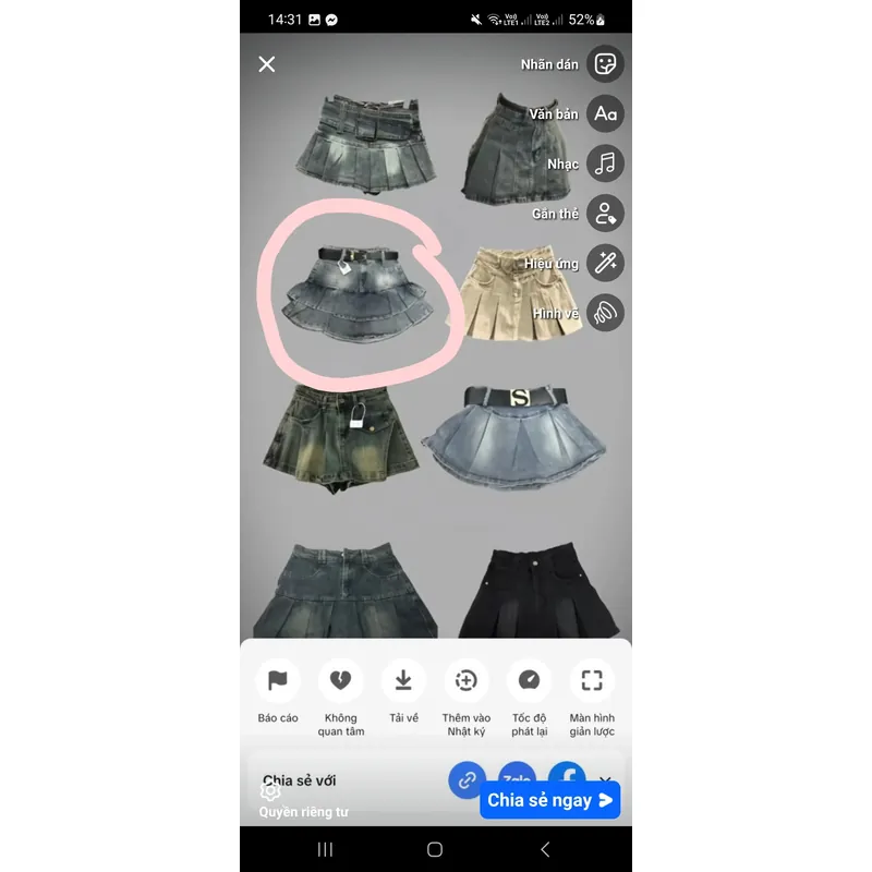 chân váy xòe bò  718967