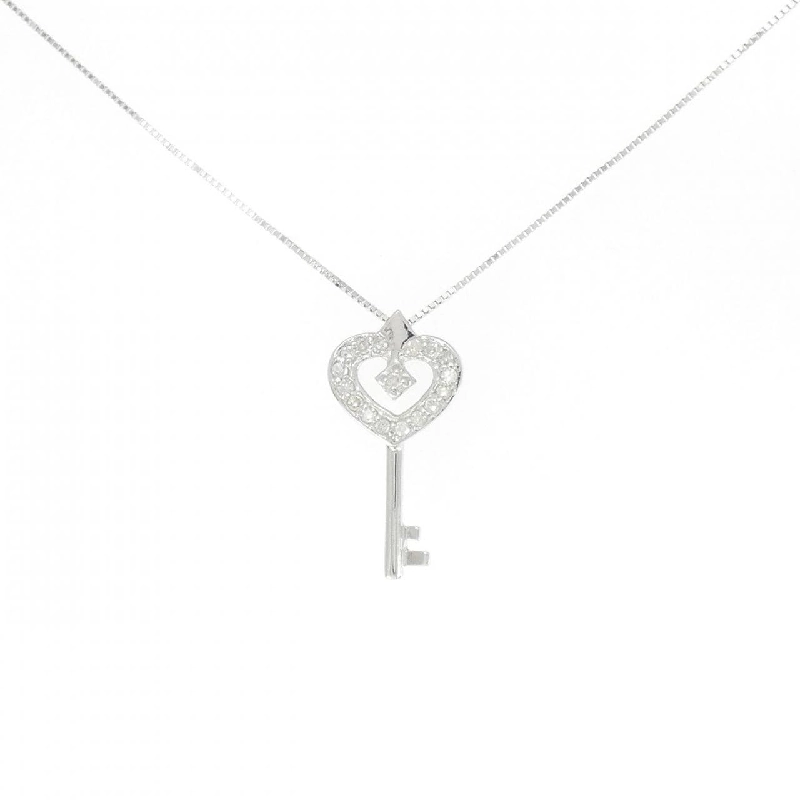 K14WG Khóa × Trái Tim Dây Chuyền Kim Cương 0.13CT - Hàng hiệu Chính hãng 858340