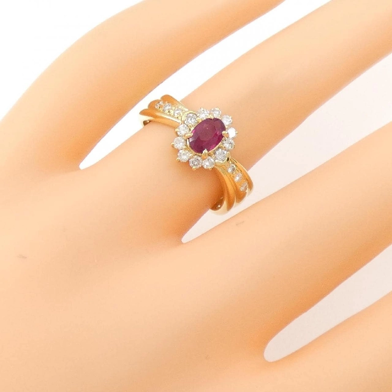 Nhẫn ruby K18YG 673517