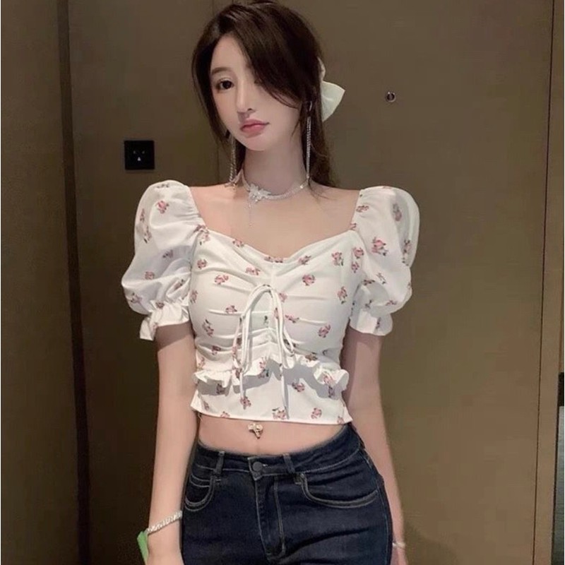 Áo croptop tiểu thư freesize 82868