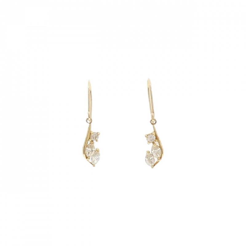 K18YG Bông tai kim cương 0.30CT - Hàng hiệu Chính hãng 870232