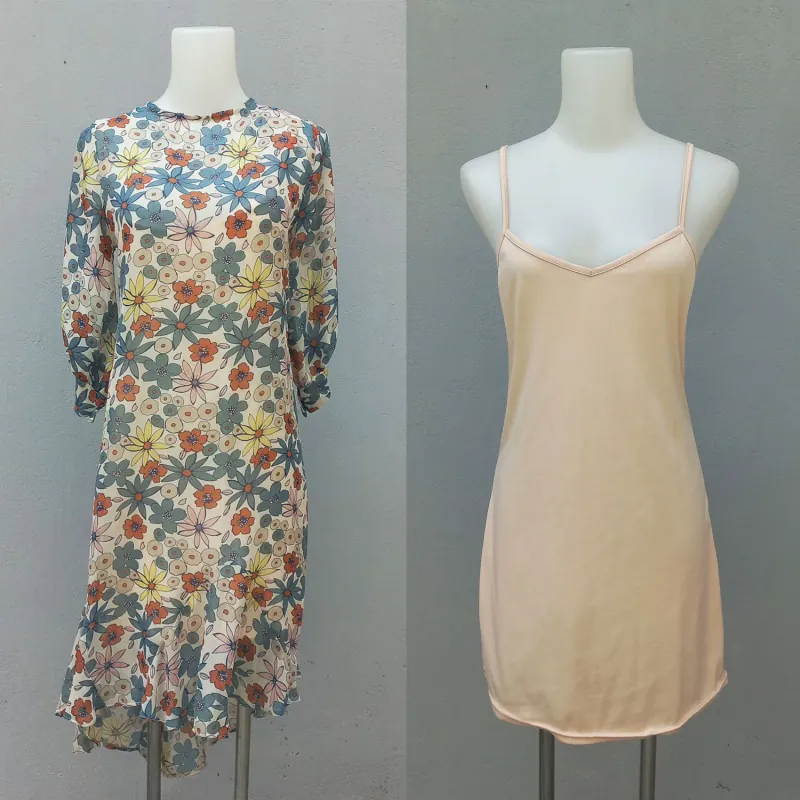 Đầm suông 2 trong 1 họa tiết hoa 932339