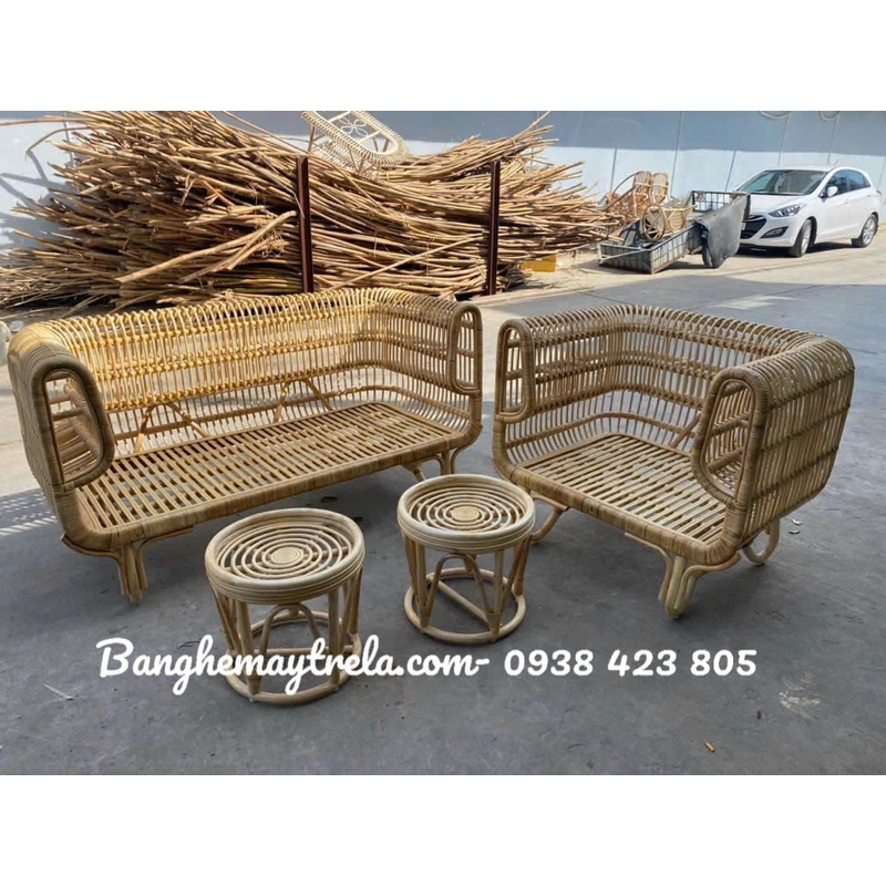 Sofa mây tổ yến phòng khách 488842