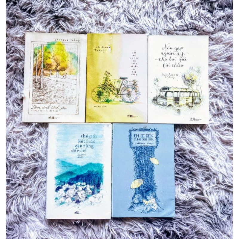 Combo 5 cuốn của tác giả Ichikawa Takuji - thế giới kết thúc dịu dàng đến thế 112769