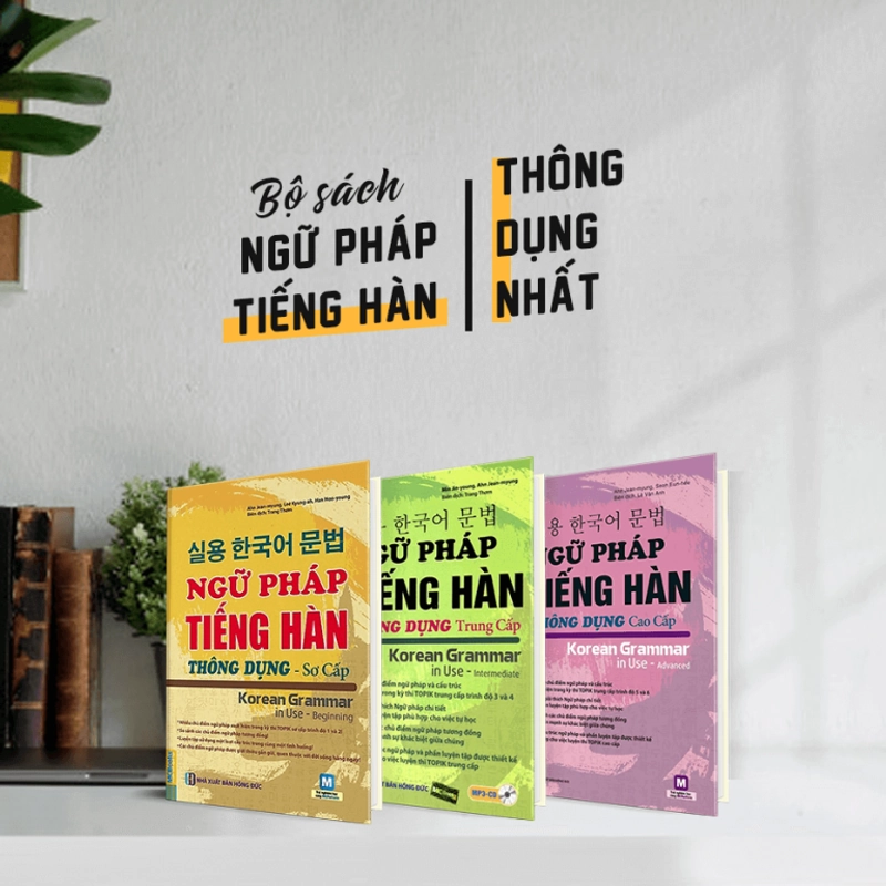 Ngữ pháp tiếng Hàn thông dụng trọn bộ 3 cuốn 540514