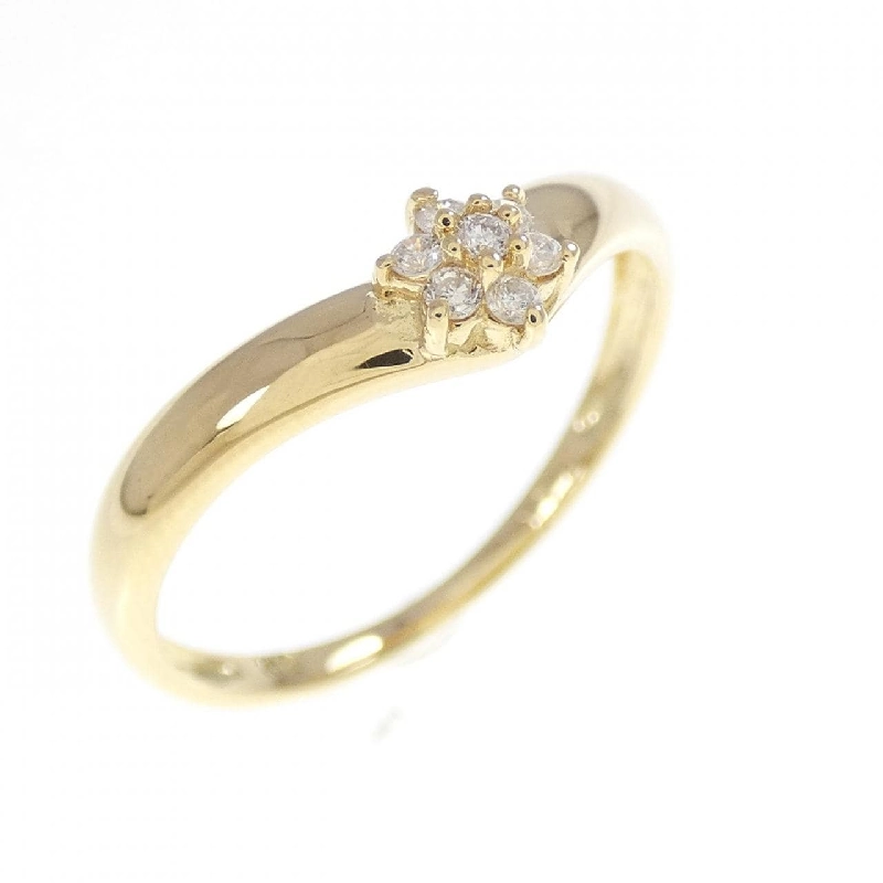 Nhẫn kim cương hoa K18YG 0.07CT - Hàng hiệu Authentic 850002