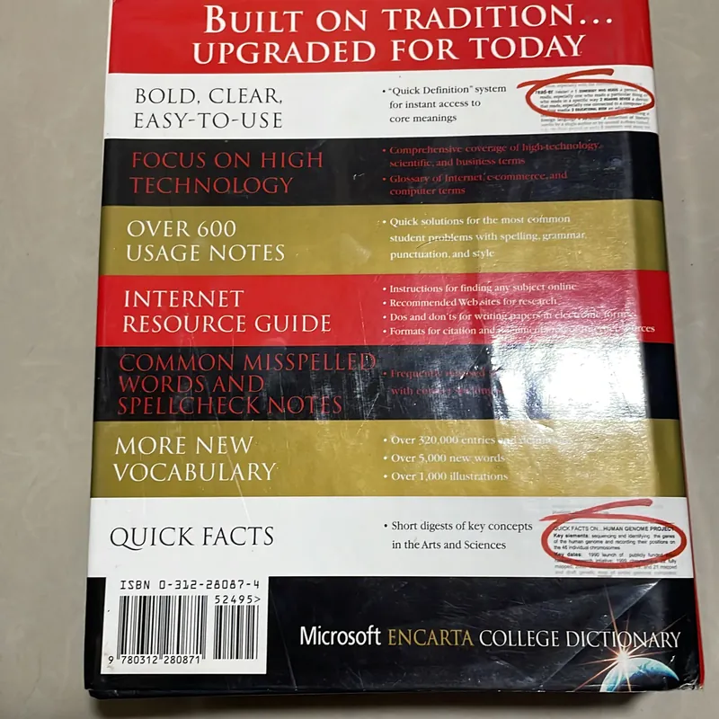 Microsoft Encarta College Dictionary 715696