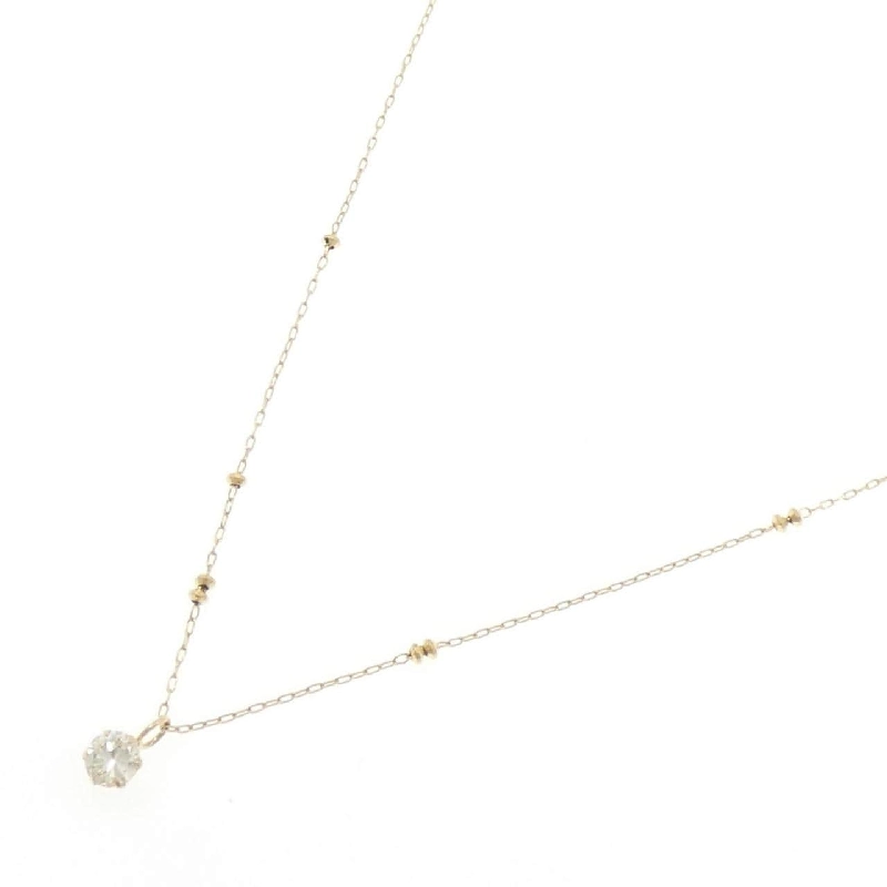K18YG Solitaire Dây chuyền kim cương 0.20CT - Hàng hiệu Chính hãng 860827