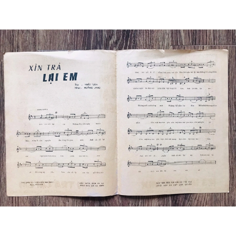 Xin trả lại cho em - thơ Nhất Tuấn & nhạc Hoàng Lang 128335