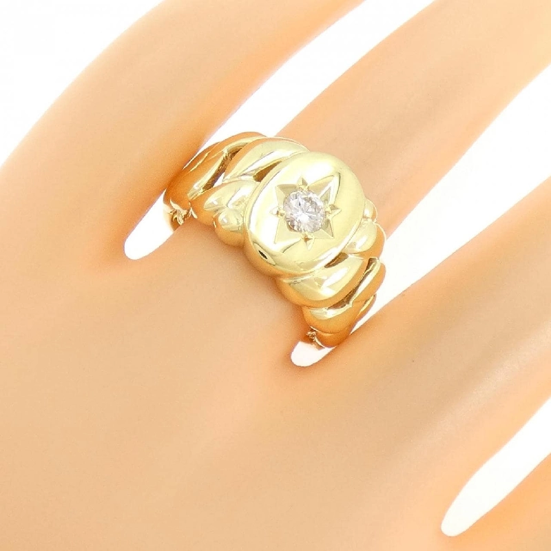 Nhẫn kim cương K18YG 0.200CT - Hàng hiệu Chính hãng 852835