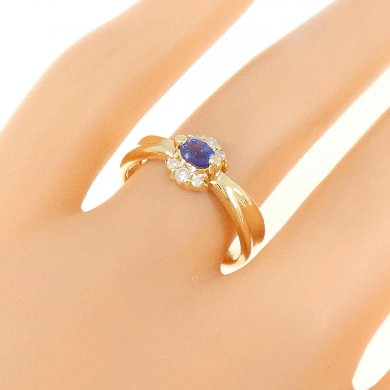 Nhẫn Sapphire K18YG 0.22CT - Hàng hiệu Chính hãng 852940