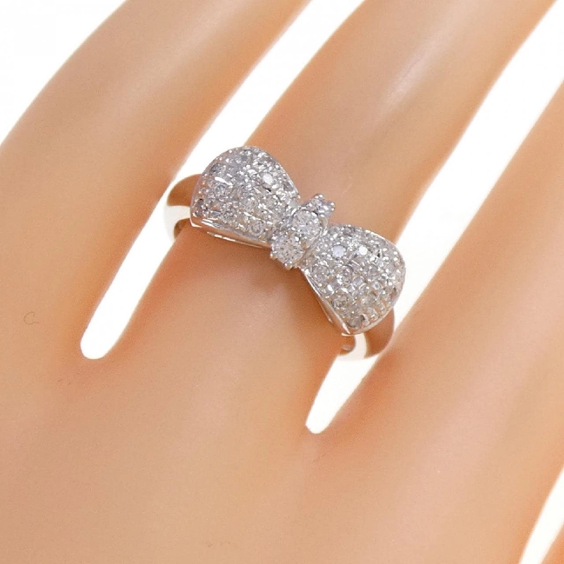 Nhẫn kim cương PT900 hình ruy băng 0.31CT 668233