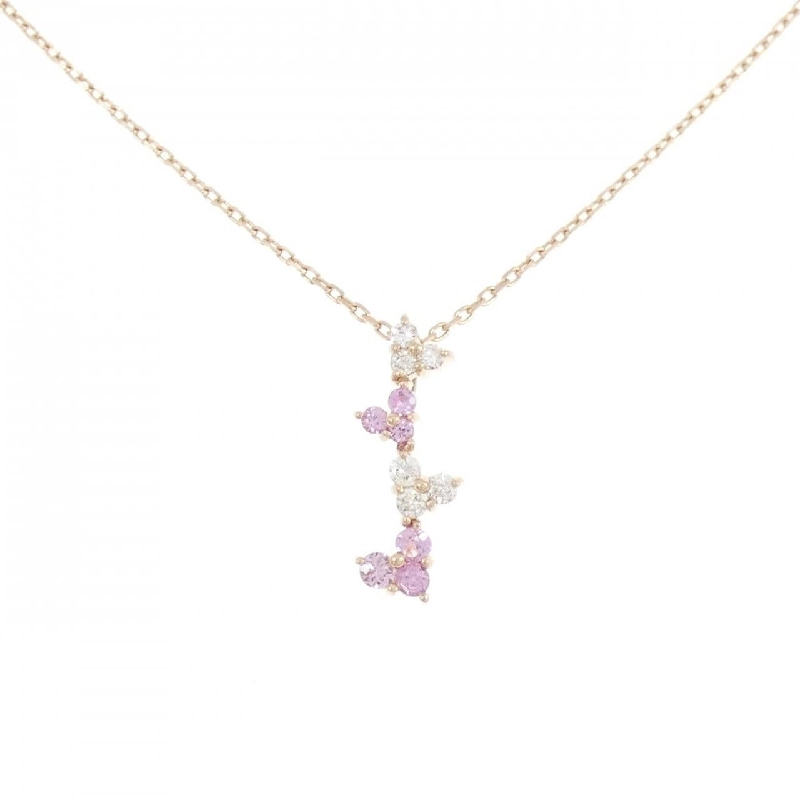 K18PG Dây chuyền hình trái tim Sapphire - Hàng hiệu Authentic 857623