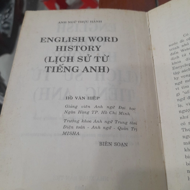 Hồ Văn Hiệp - LỊCH SỬ TỪ TIẾNG ANH 474717