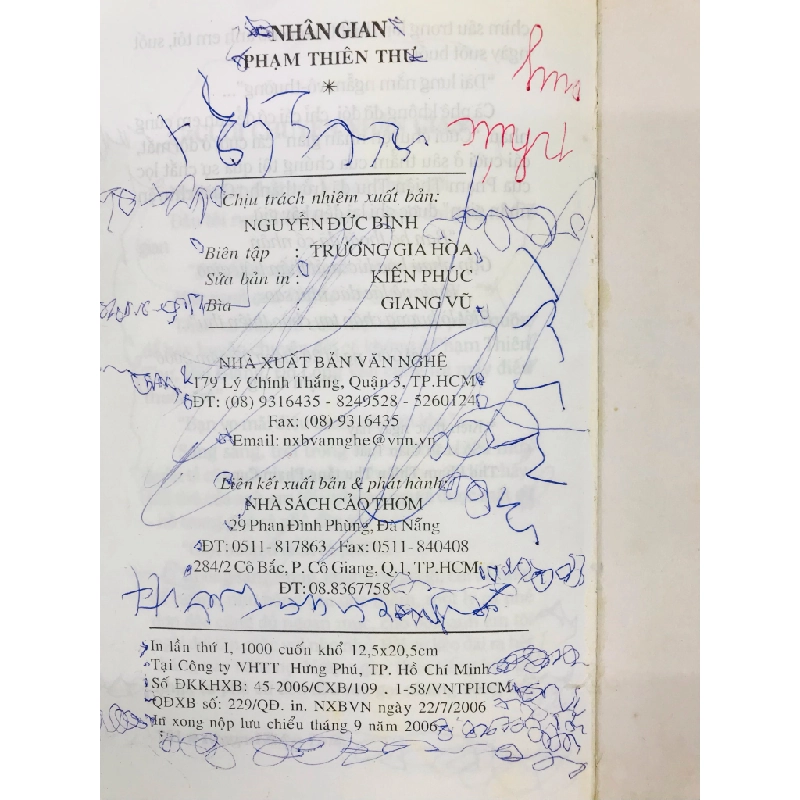 Nhân Gian - Phạm Thiên Thư ( thơ ) sách có phụ bản màu đẹp 125376