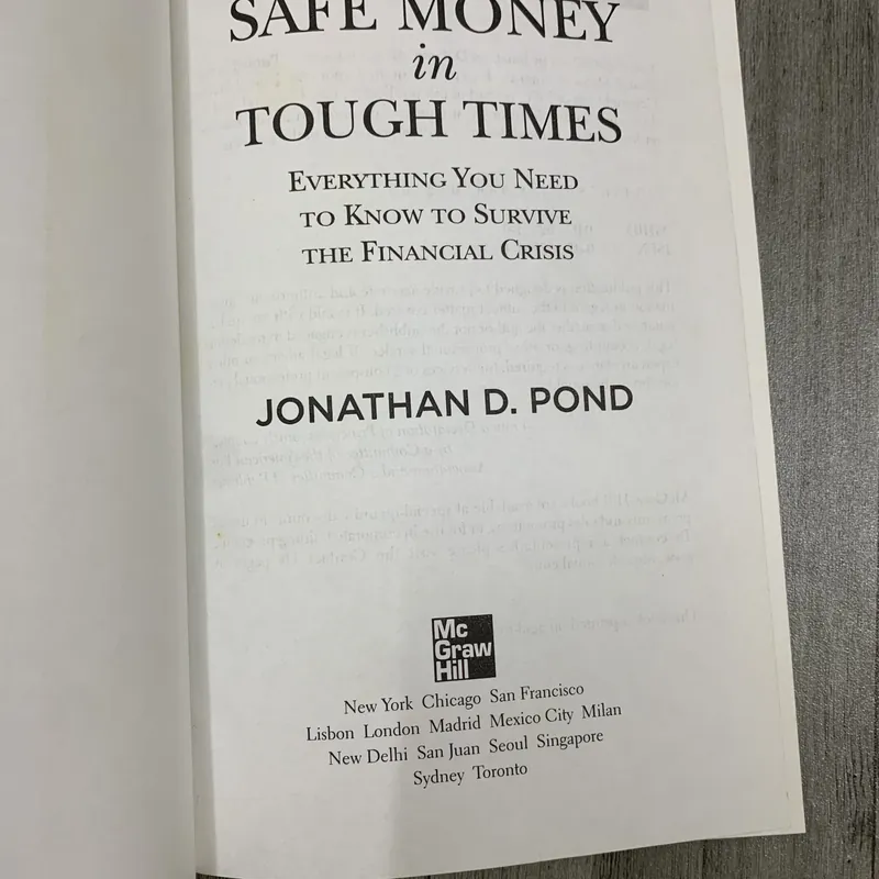 Safe money in tough times. 2a5 572647