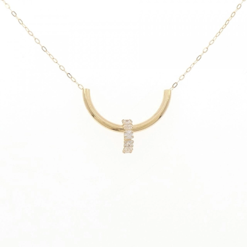 K18YG Cubic Necklace - Hàng hiệu Chính hãng 857836