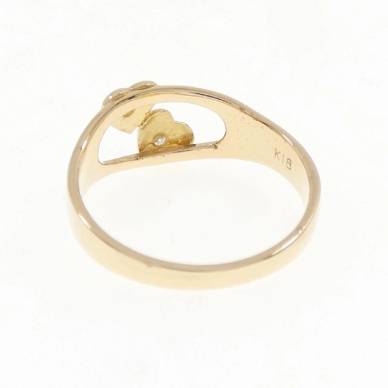 Nhẫn kim cương hình trái tim K18YG - Hàng hiệu Authentic 855280