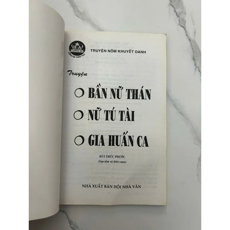 Truyện Bần Nữ Thán, Nữ Tú Tài, Gia Huấn Ca – Khuyết danh 958154