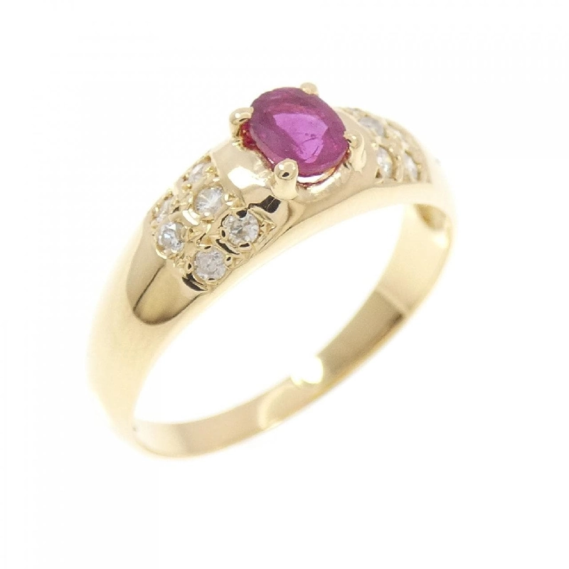 Nhẫn Ruby K18YG - Hàng hiệu Chính hãng 851030