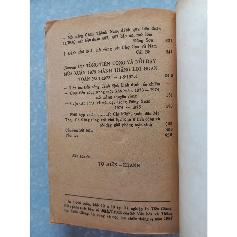 Sách: Cuộc kháng chiến 30 năm của quân dân Tiền Giang 932167