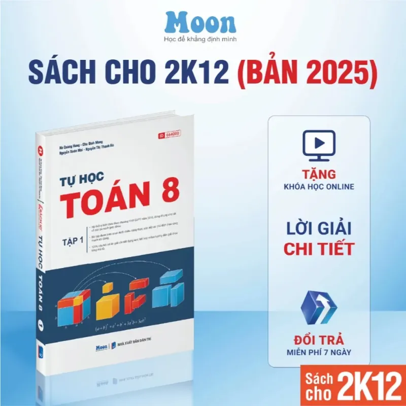 Sách 2026 - Tự học Toán 8 Tập 1+2 792795