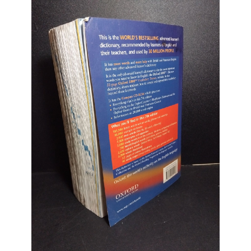 oxford advanced learner's dictionary mới 60% bẩn bìa, ố, mốc, có vệt nước HCM2101 Oxford HỌC NGOẠI NGỮ 380409