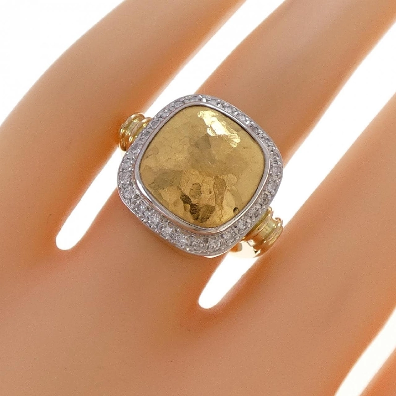 K18YG/Vàng nguyên chất/PT900 Nhẫn kim cương 0.24CT - Hàng hiệu Chính hãng 855428