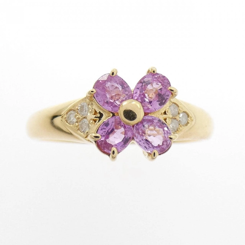 Nhẫn Sapphire Hoa K18YG 0.63CT - Hàng hiệu Chính hãng 851894