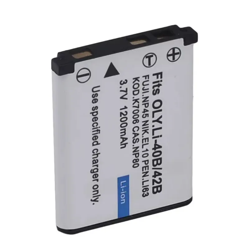 PIN OLYMPUS Li-40B, Li-42B, NIKON EN-EL10, NP-45 KLIC-7006 NP-80, 3.7V 1200mAh 711461