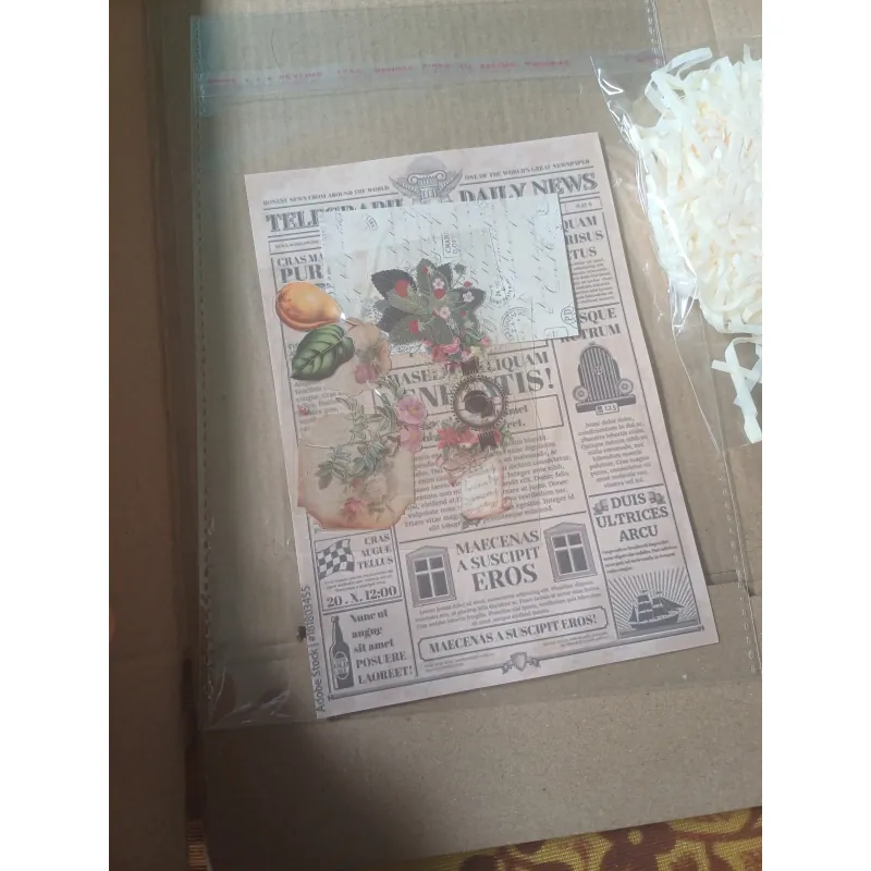 Combo Gói Quà Gồm Dây Gai, Rơm Lót, Sticker Trang Trí, Tặng kèm Hộp và dụng cụ kẻ mắt 791092