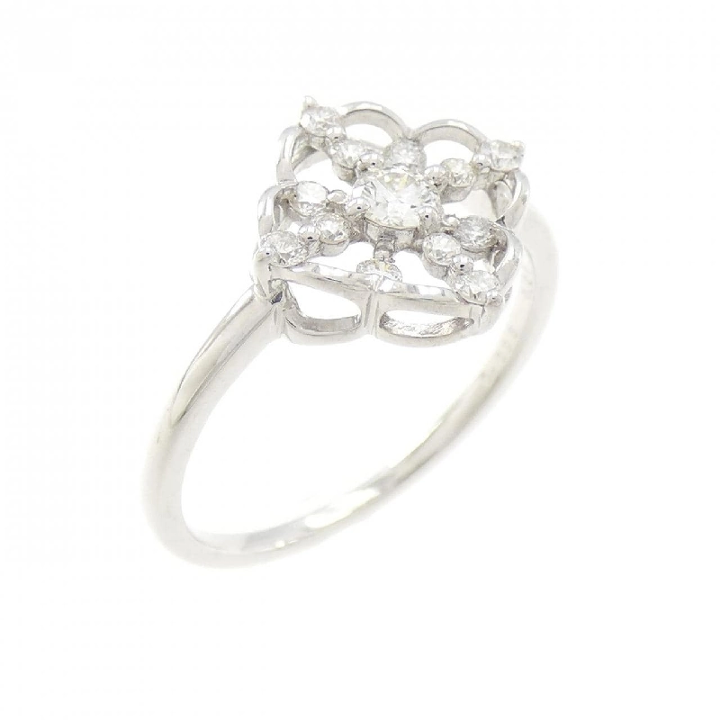 Nhẫn kim cương K18WG 0.095CT 672930