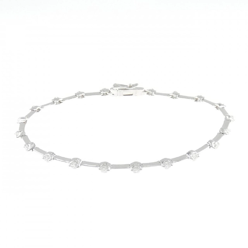 K18WG Vòng tay kim cương 1.00CT - Hàng hiệu Chính hãng 872542