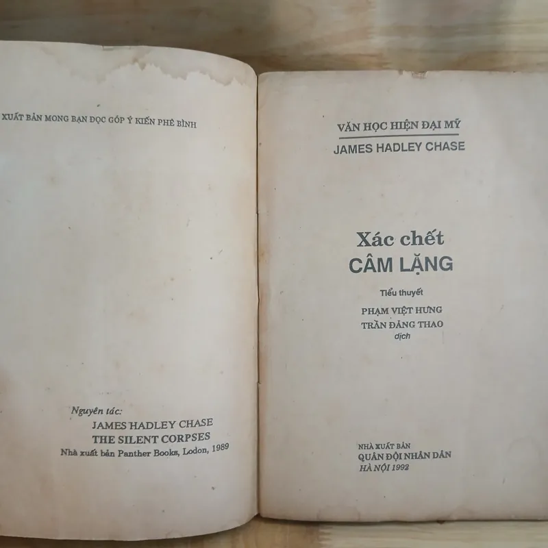 Tiểu Thuyết Trinh Thám - Xác Chết Câm Lặng (James Hadley Chase) 592924