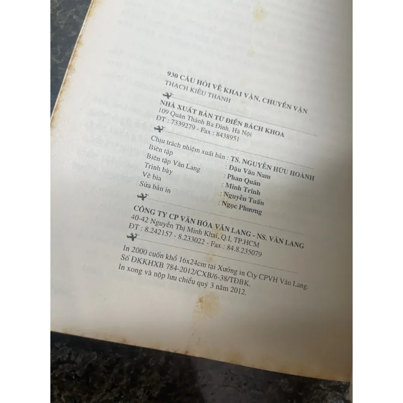 930 câu hỏi về khai vận chuyển vận Thạch Kiều Thanh xb2012 727933
