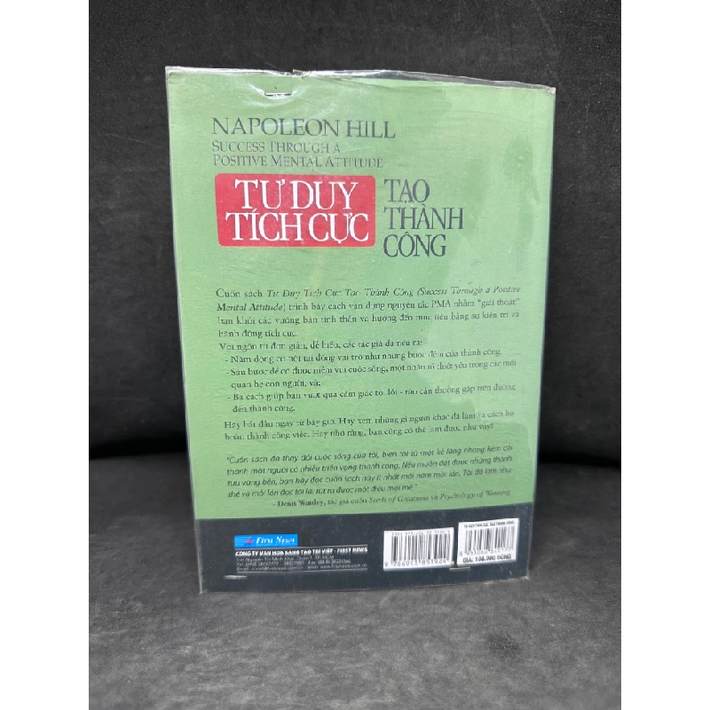 [Phiên Chợ Sách Cũ] Tư Duy Tích Cực Tạo Thành Công, Napoleon Hill, 2016 1304 SBM 446048