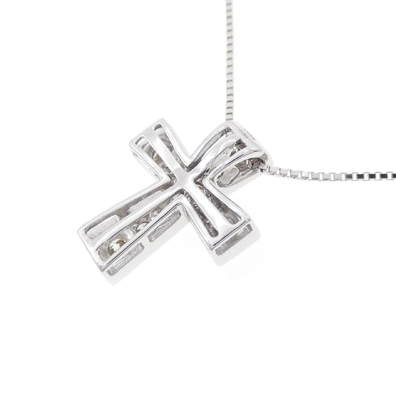 K18WG Dây chuyền kim cương chéo 0.55CT - Hàng hiệu chính hãng 862489