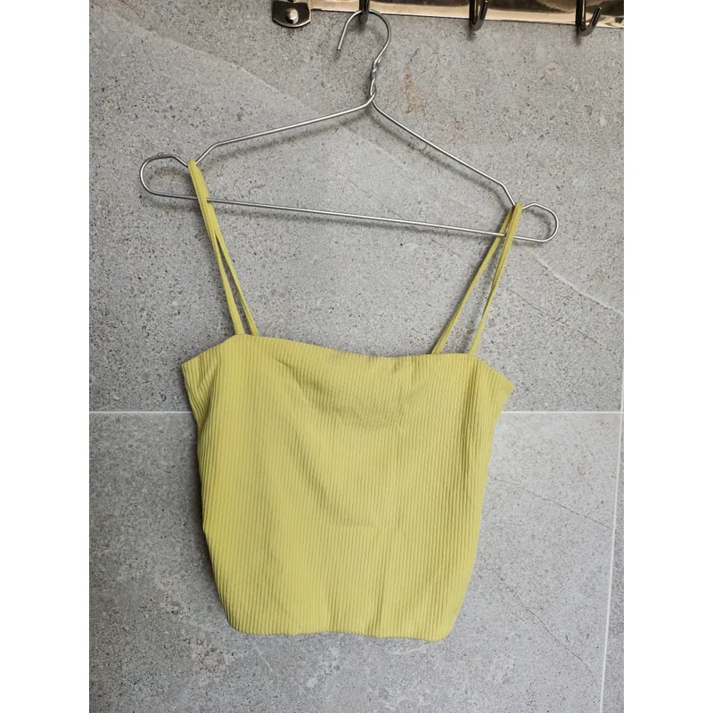 Áo hai dây vải len tăm 600927