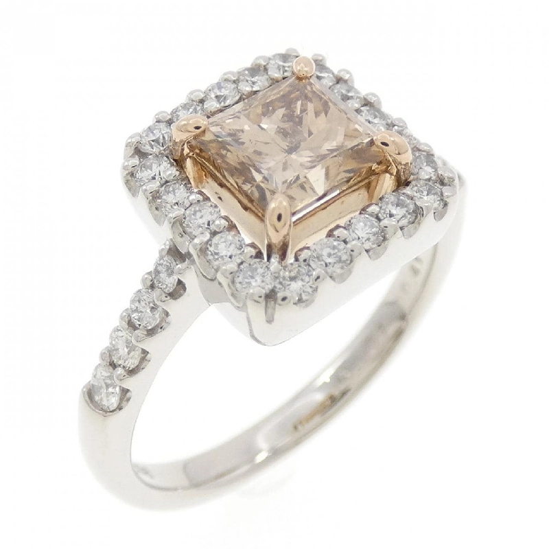 Nhẫn kim cương PT900/K18PG 1.057CT - Hàng hiệu Authentic 852269