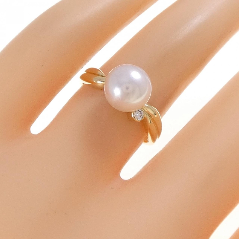 Nhẫn ngọc trai Akoya K18YG 7.9mm - Hàng hiệu Authentic 853204