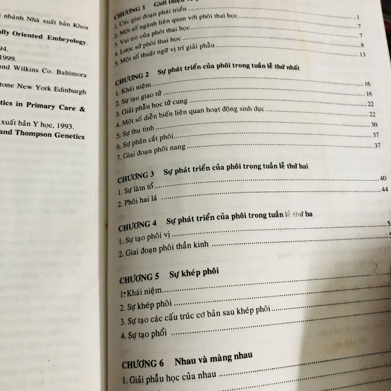 PHÔI THAI HỌC NGƯỜI  2001 564075