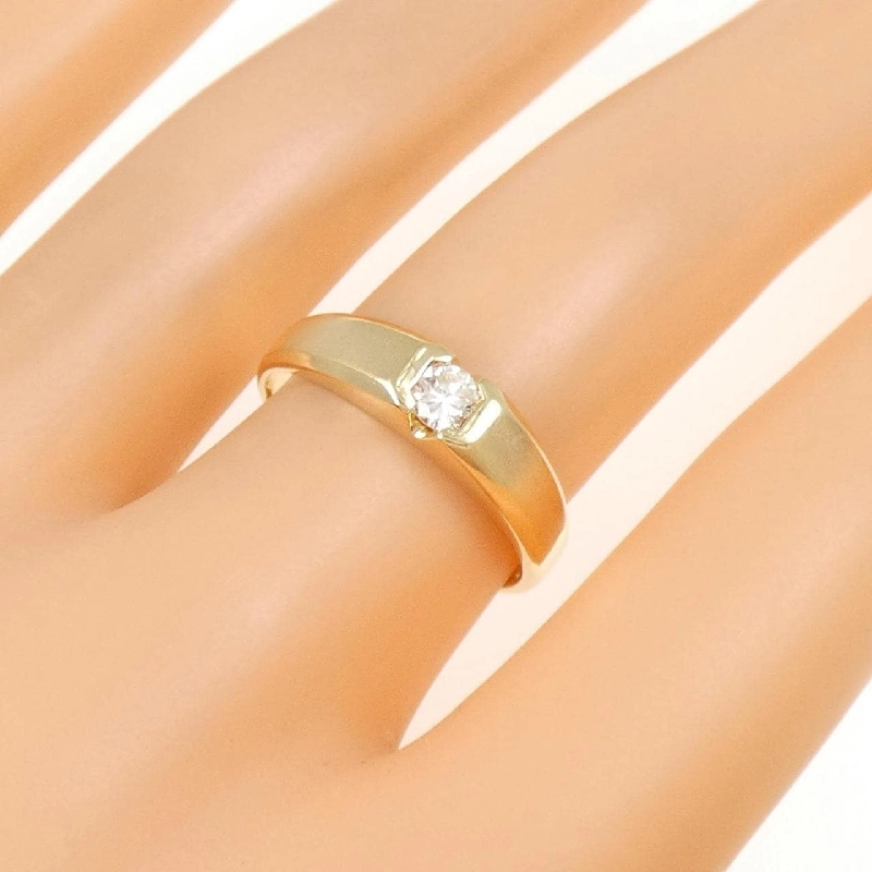 Nhẫn kim cương 750YG 0.18CT - Hàng hiệu Authentic 850075