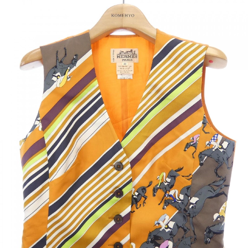 HERMES LES COURSES Áo gile - Hàng hiệu Authentic 815329