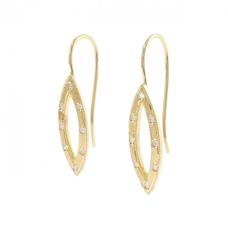 K18YG Bông tai kim cương - Hàng hiệu Chính hãng 870608