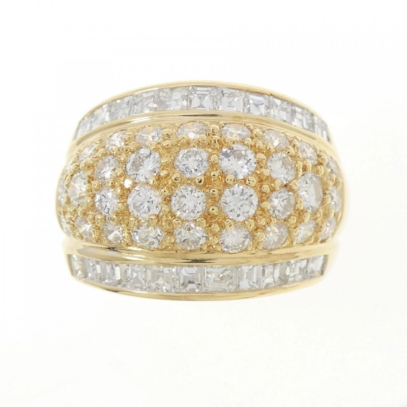 Nhẫn kim cương K18YG 2.62CT 670809